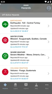 Disaster Alert android App screenshot 2