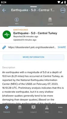 Disaster Alert android App screenshot 3